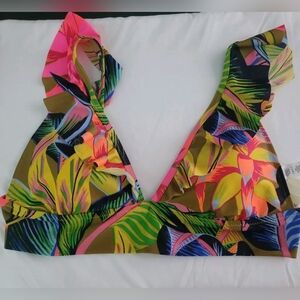 Aerie Multicolor Tropical Swim Coverup